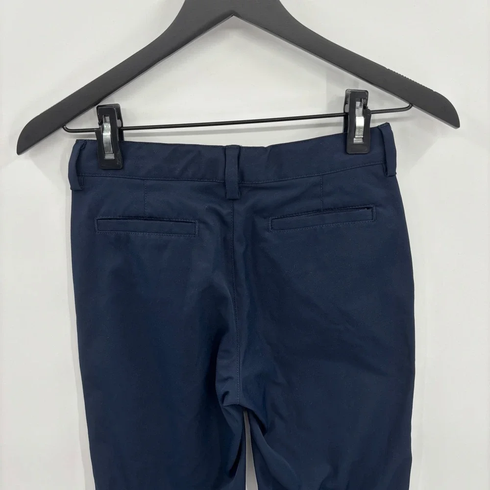 Lands End Boys Navy Blue Chino School Uniform Pants Size‎ 10 Elastic Waist